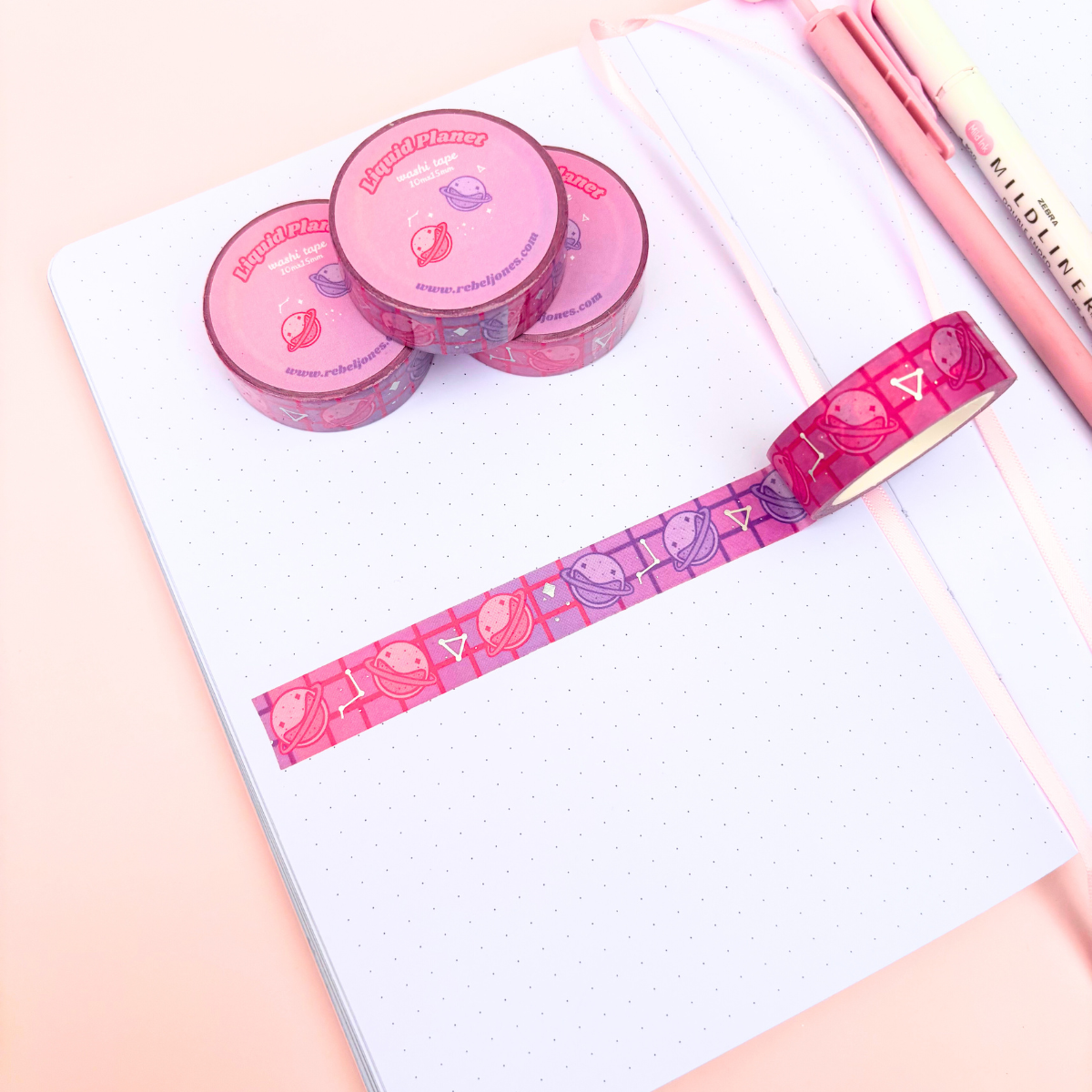 Liquid Planet Washi Tape