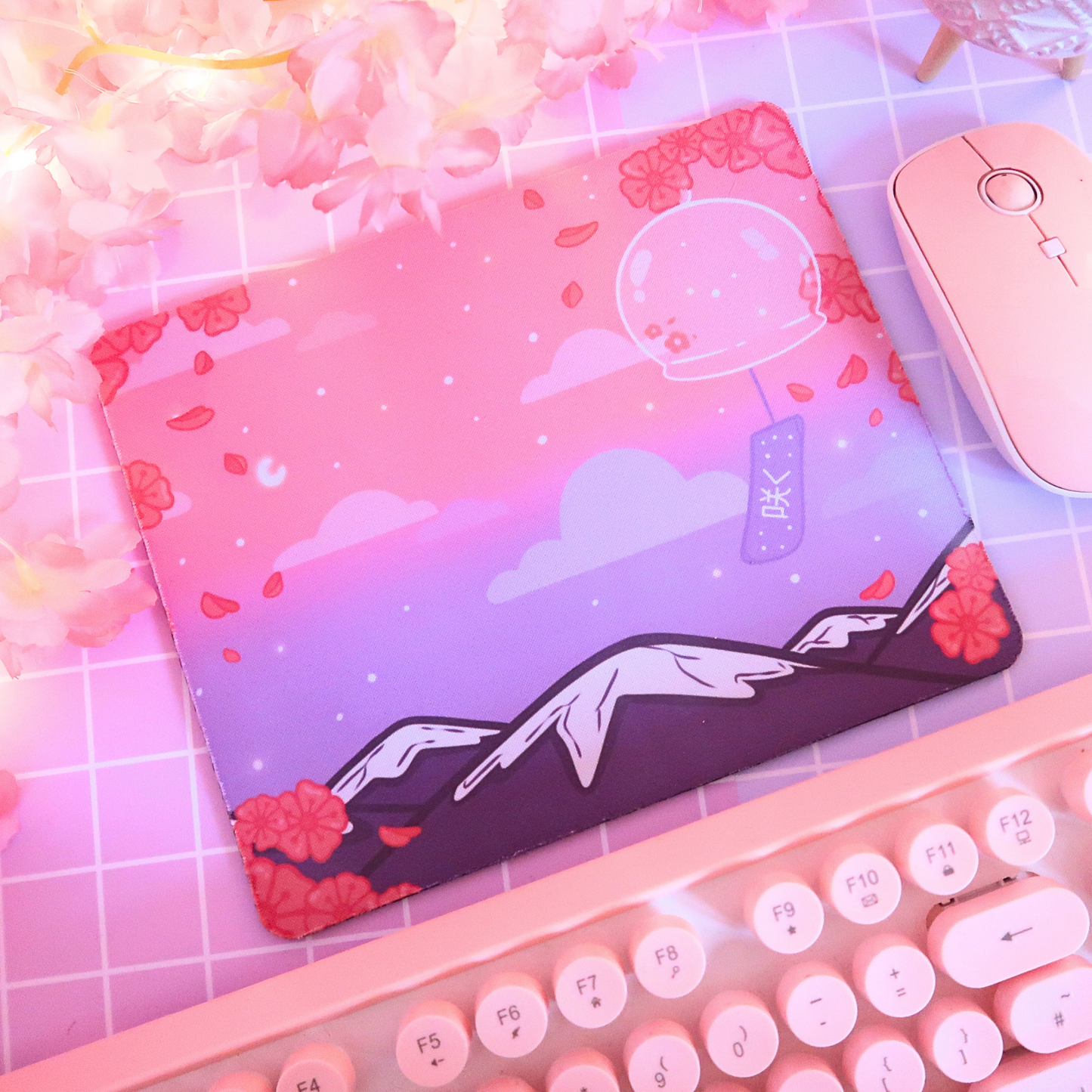 Sakura Cherry Blossom Scene, Mouse Pad