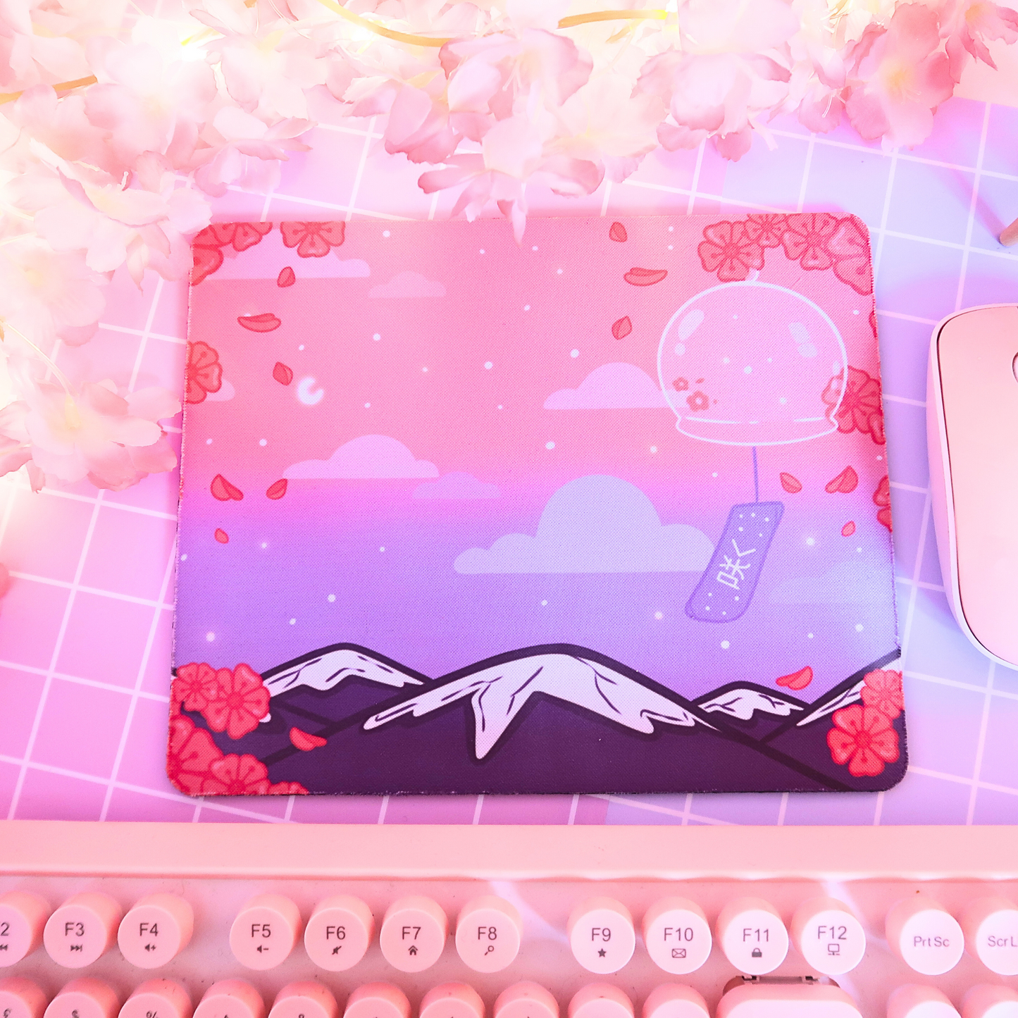 Sakura Cherry Blossom Scene, Mouse Pad