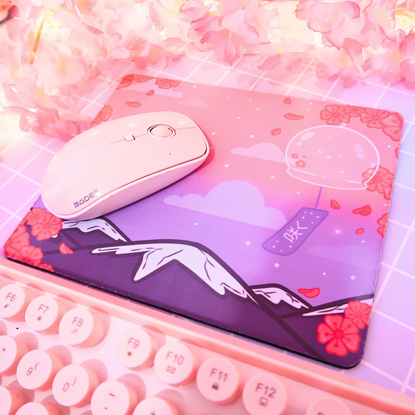 Sakura Cherry Blossom Scene, Mouse Pad
