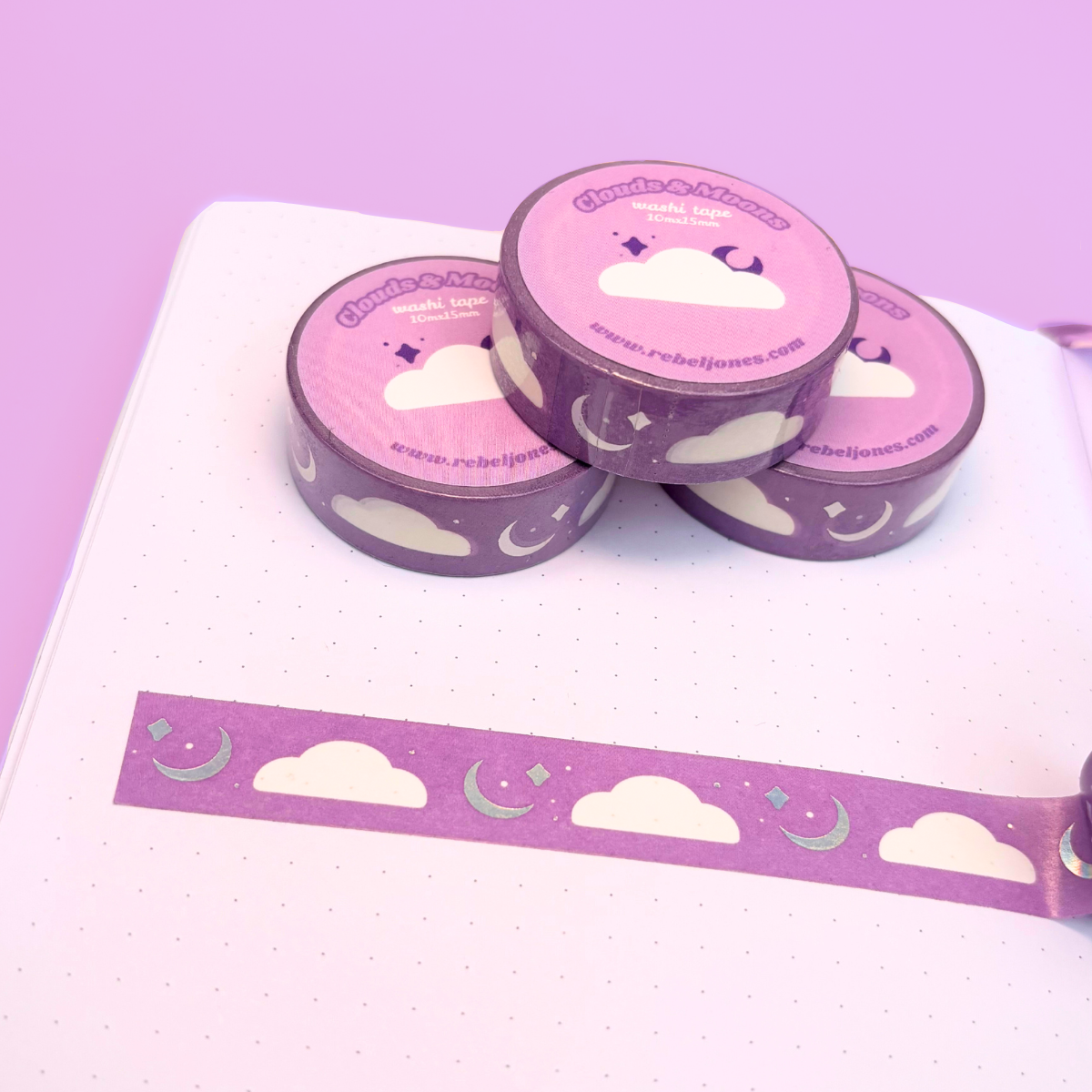 Clouds & Moon, Washi Tape