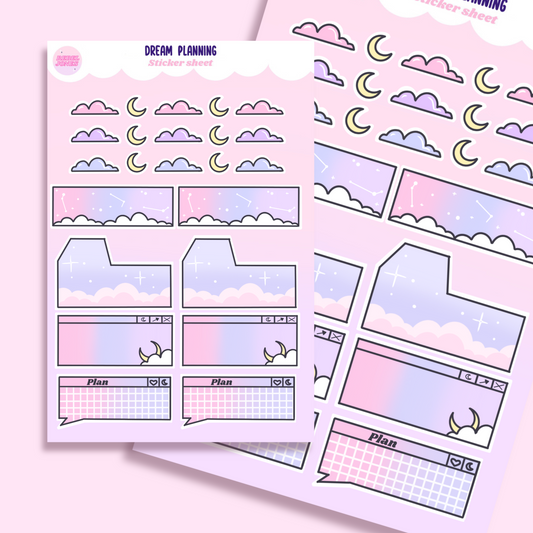 Dream Planning, Sticker Sheet