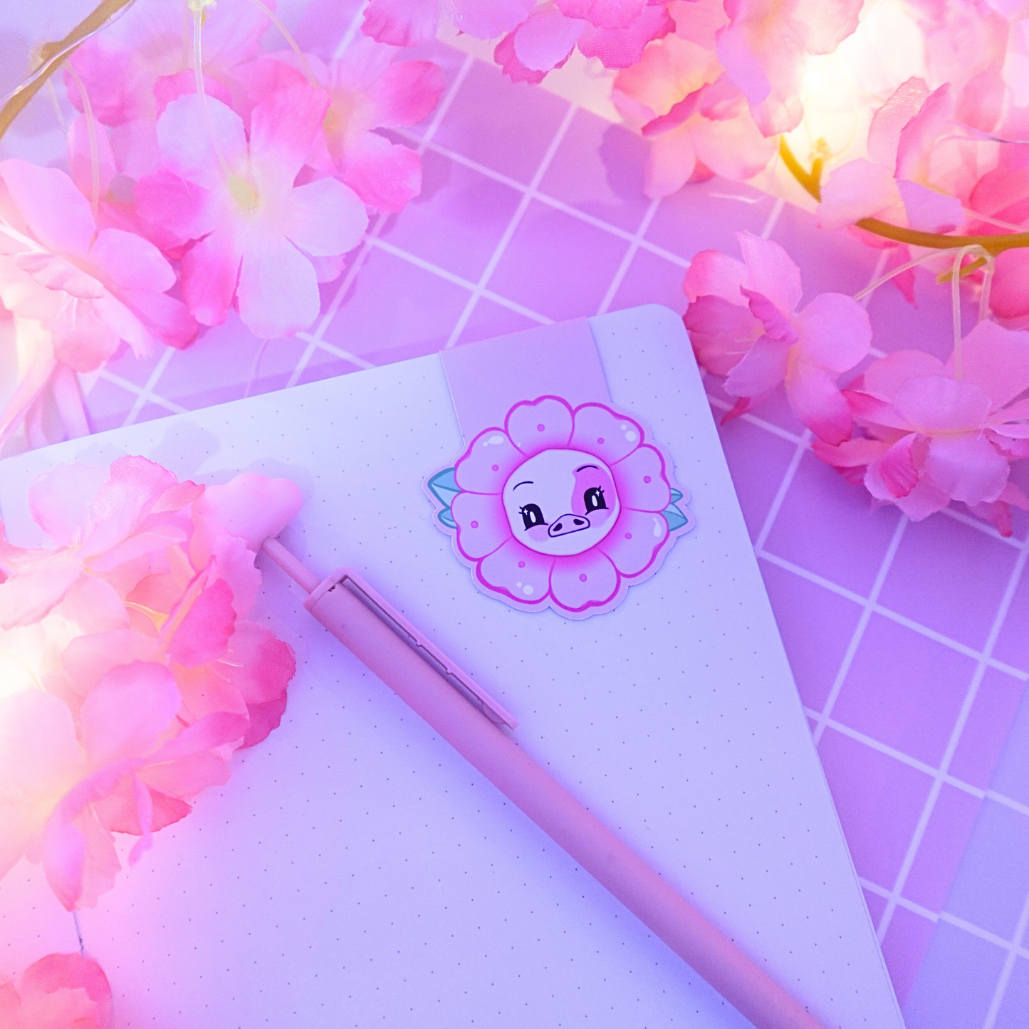 Cherry Blossom Nora, Magnetic Bookmark