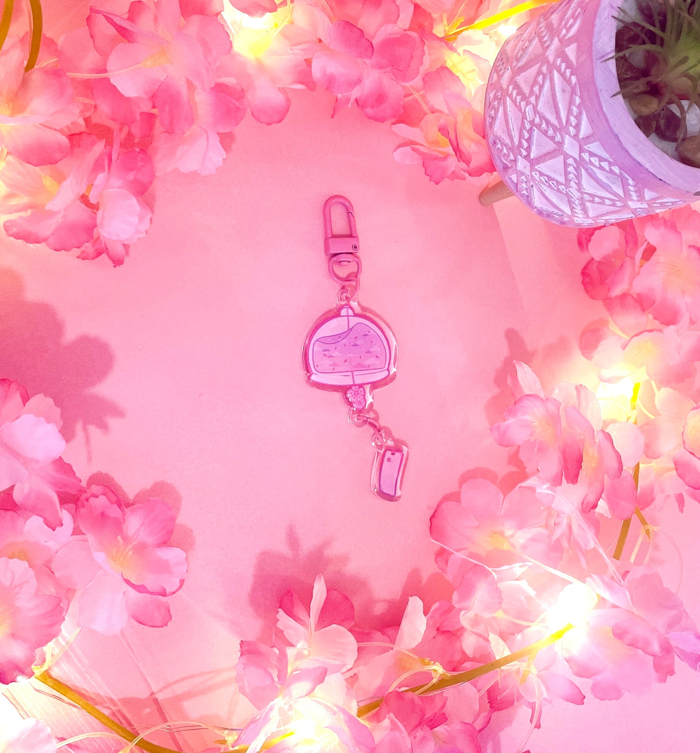 Cherry Blossom Lantern, Keychain