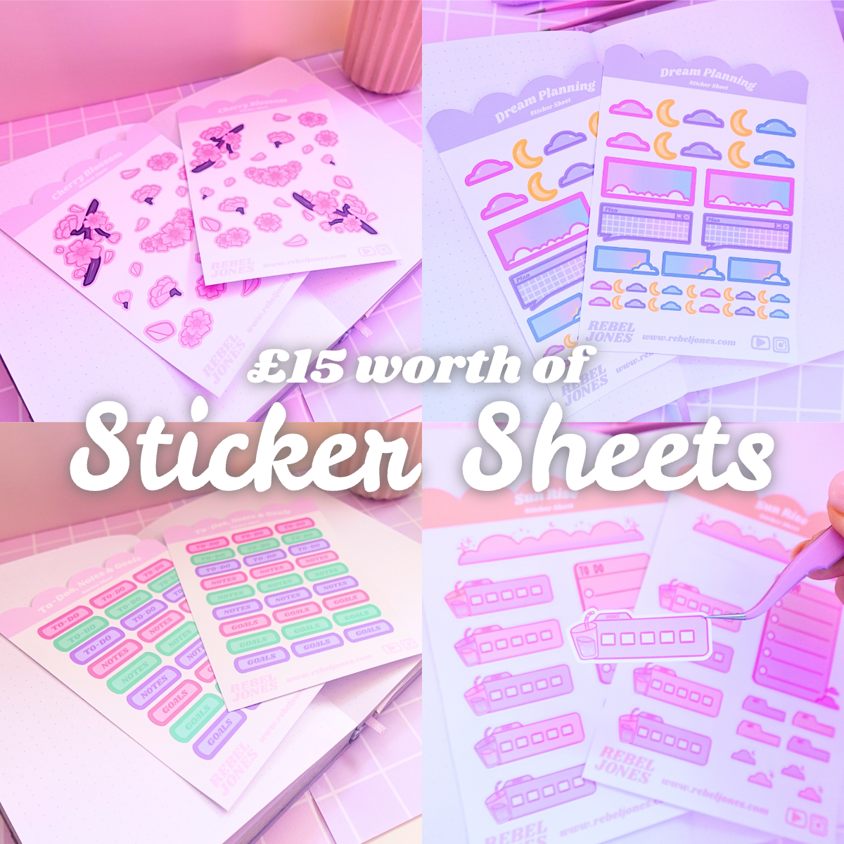 MYSTERY STICKER PACK - £15 worth of sticker sheets
