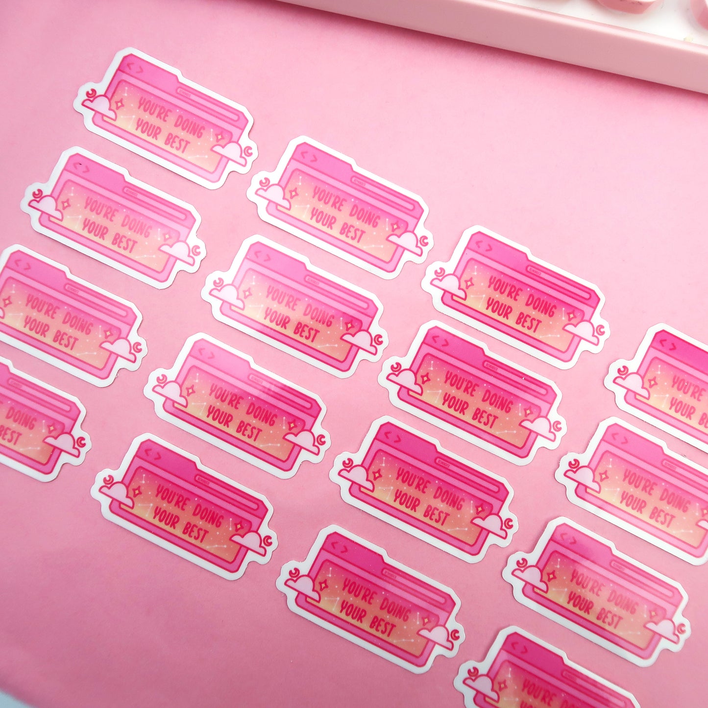 You're Doing Your Best, Clear Sticker
