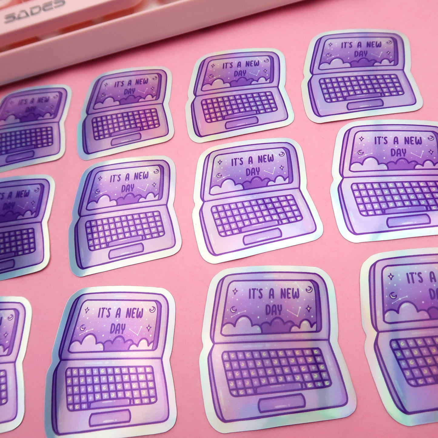 It's a New Day, Holographic Laptop Sticker
