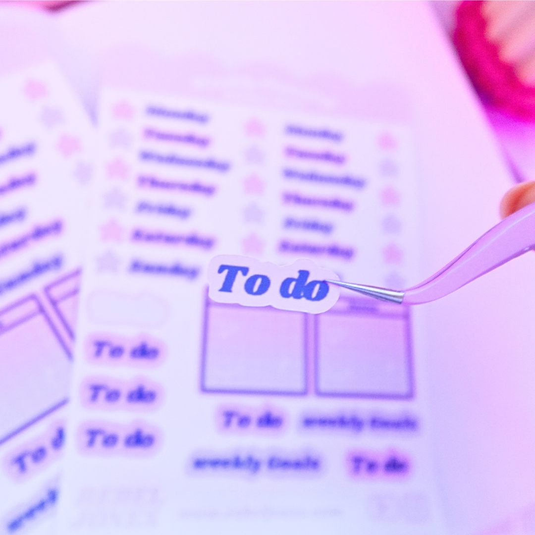 Weekly Planning Sticker Sheet -  NEW DESIGN COMING SOON