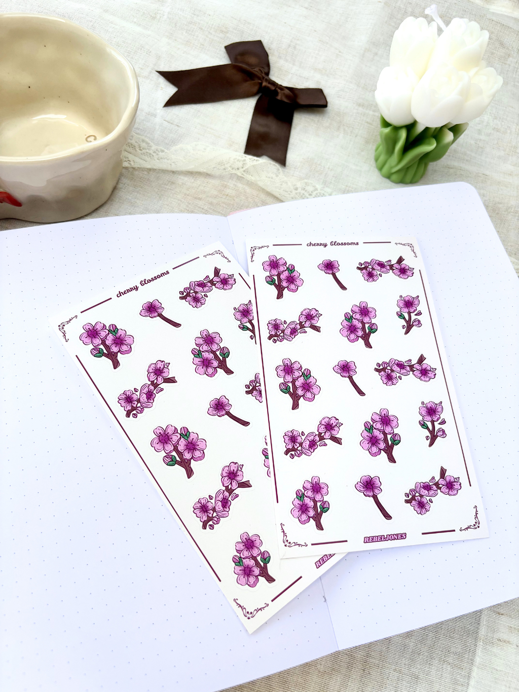 Cherry Blossoms Sticker Sheet