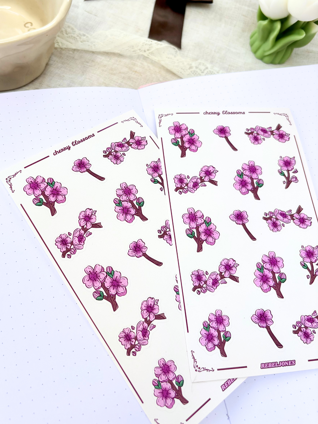 Cherry Blossoms Sticker Sheet