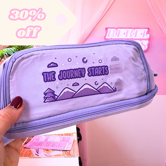 The Journey Starts Now Pencil Case - SECONDS