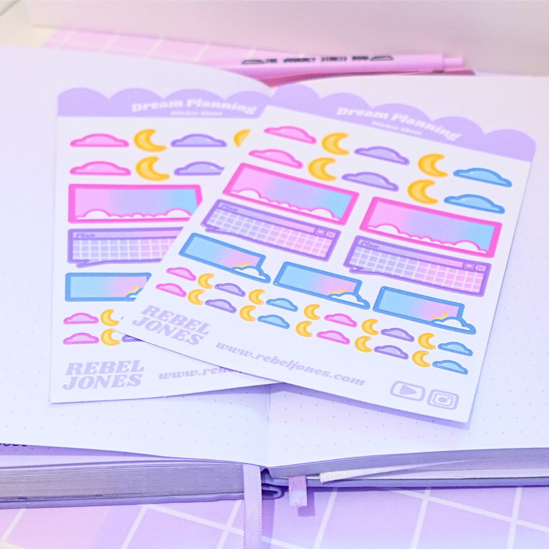 Dream Planning Sticker Sheet -  NEW DESIGN COMING SOON