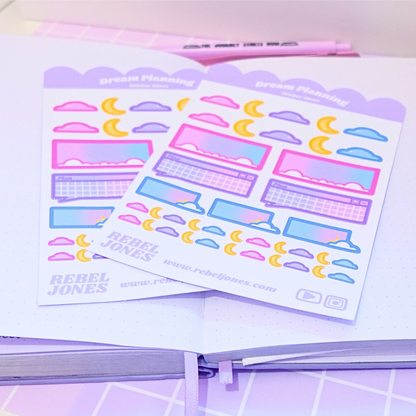 Dream Planning Sticker Sheet -  NEW DESIGN COMING SOON