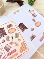 Whimsical Bookshop Sticker Sheet - coming at 6pm