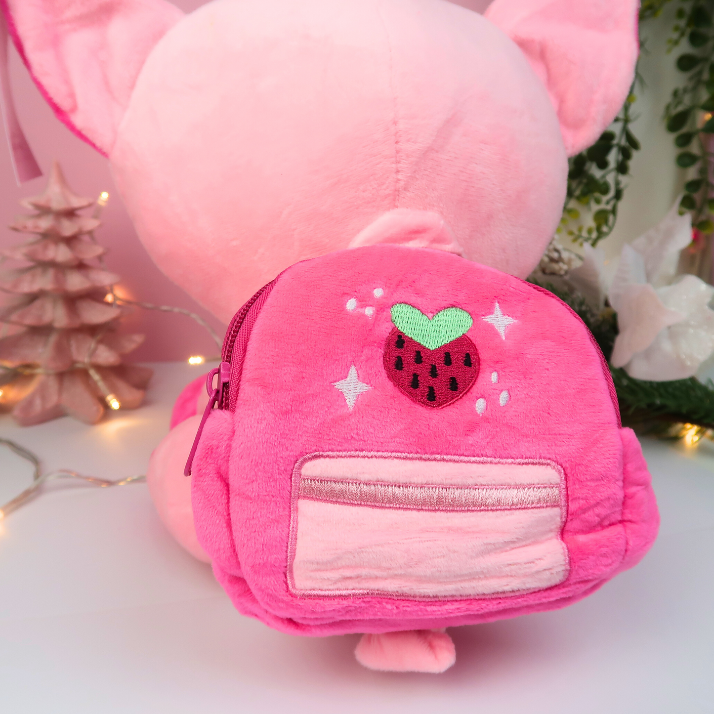 Nora's strawberry backpack