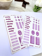 Pink Weekday Sticker Sheet