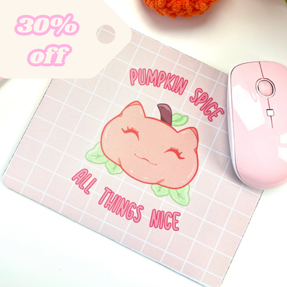 Pumpkin Spice, All Things Nice Mousepad - SECONDS