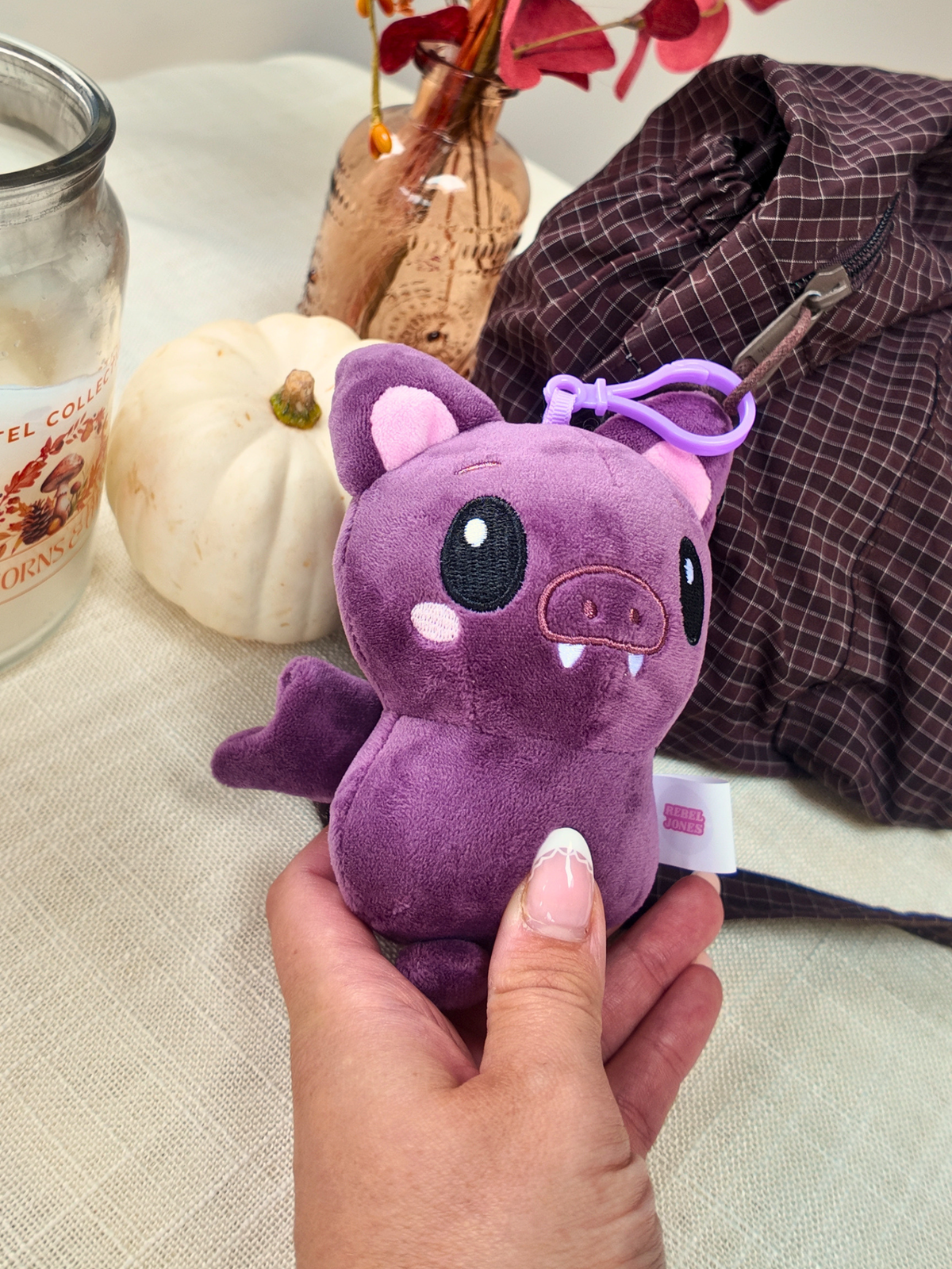 Fang the Bat Plush Keychain