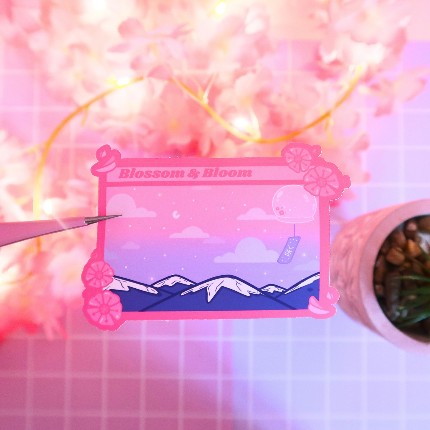 Blossom and Bloom, Matte Sticker