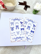 Blue Bows Sticker Sheet