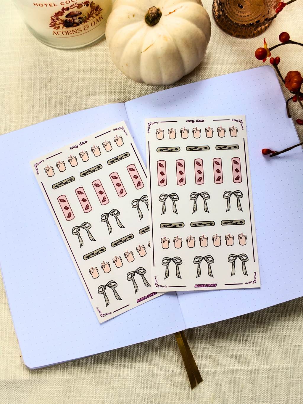 Cozy Deco Sticker Sheet