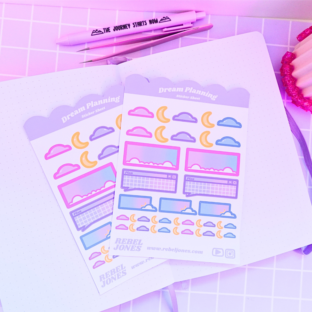 Dream Planning Sticker Sheet -  NEW DESIGN COMING SOON
