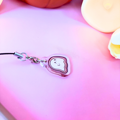 Biscuit Ghost Phone Charm