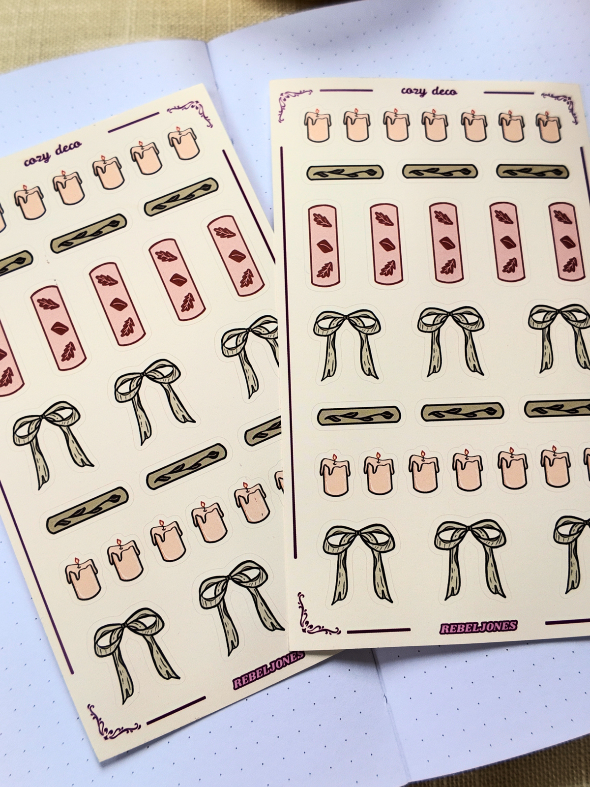 Cozy Deco Sticker Sheet