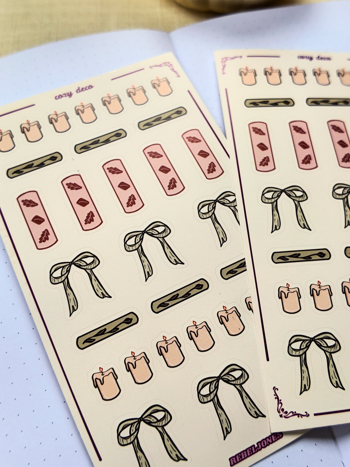 Cozy Deco Sticker Sheet
