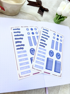 Blue Weekday Sticker Sheet
