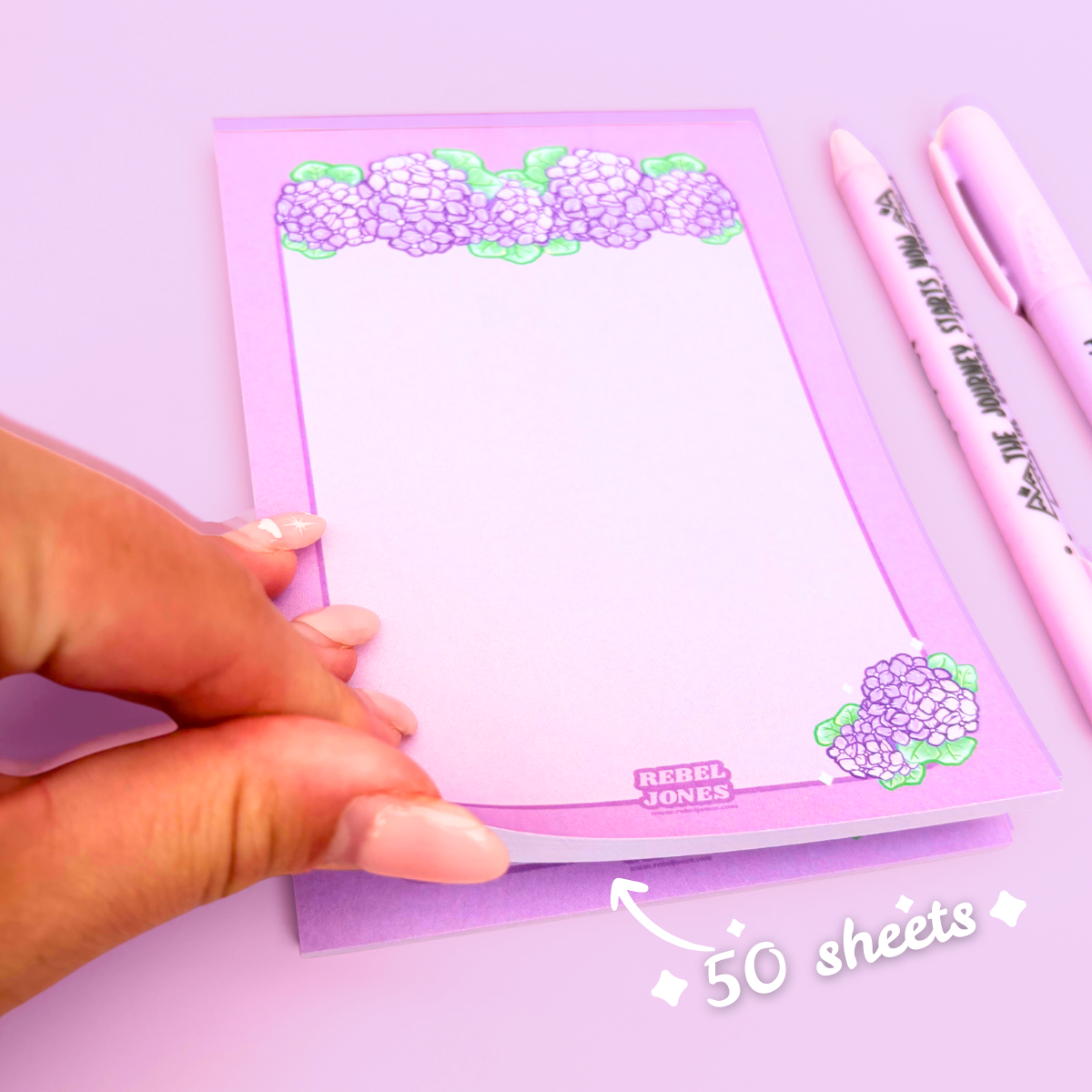 Hydrangeas Notepad