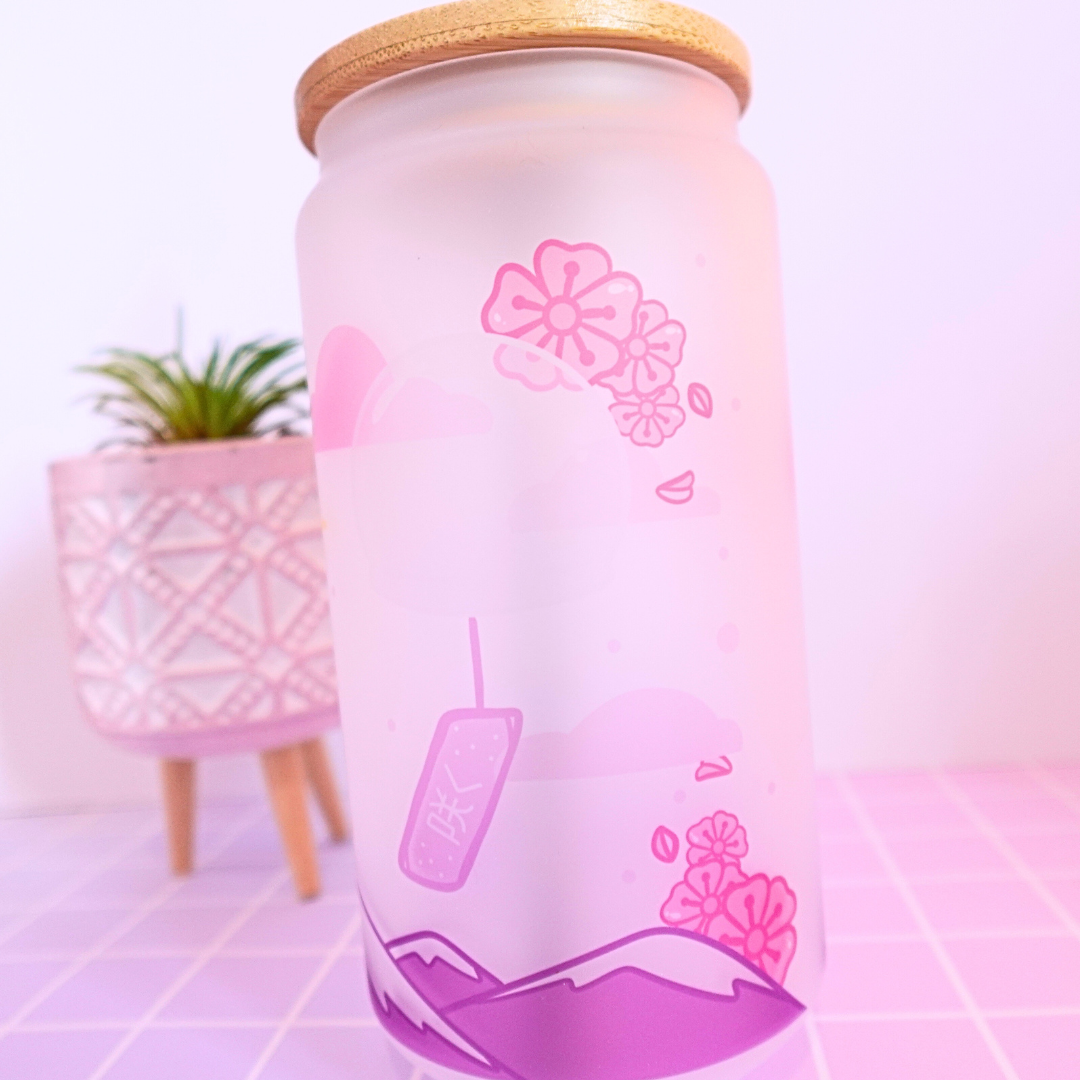 Sakura Cherry Blossom, frosted tumbler