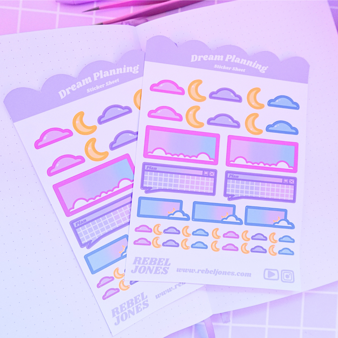 Dream Planning Sticker Sheet -  NEW DESIGN COMING SOON