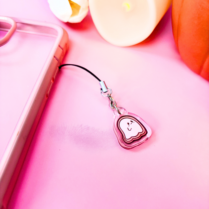 Biscuit Ghost Phone Charm