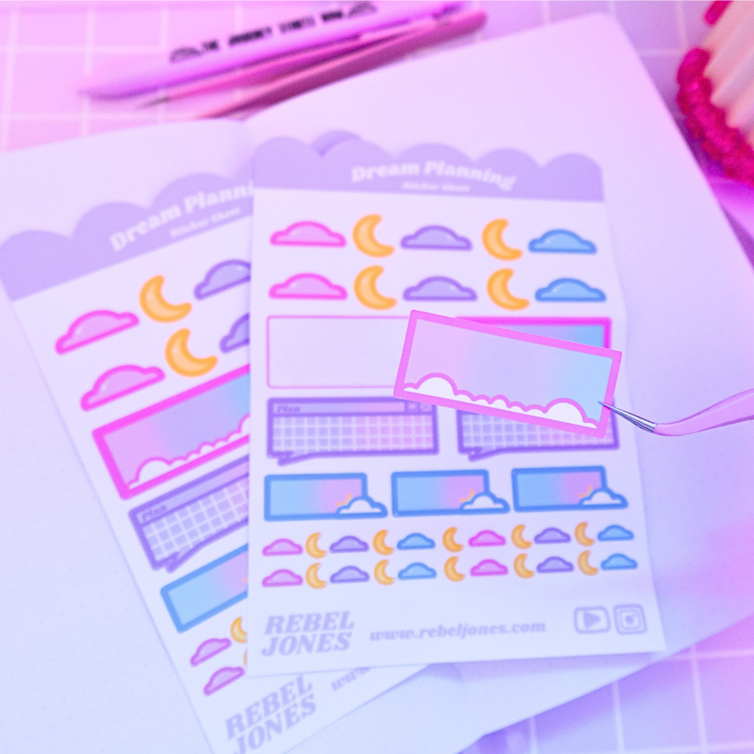 Dream Planning Sticker Sheet -  NEW DESIGN COMING SOON