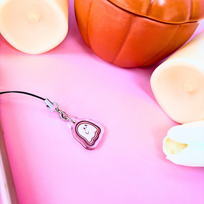 Biscuit Ghost Phone Charm