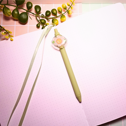 Flower Charm Ball Point Pen