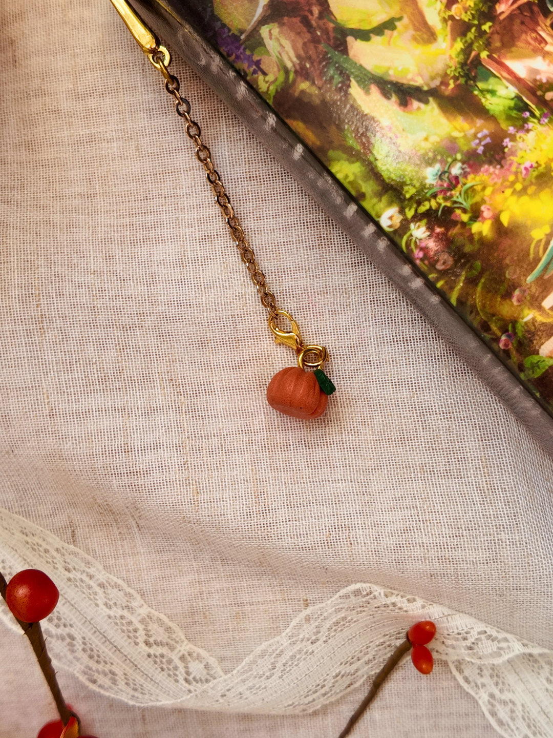 Mini Pumpkin Charm