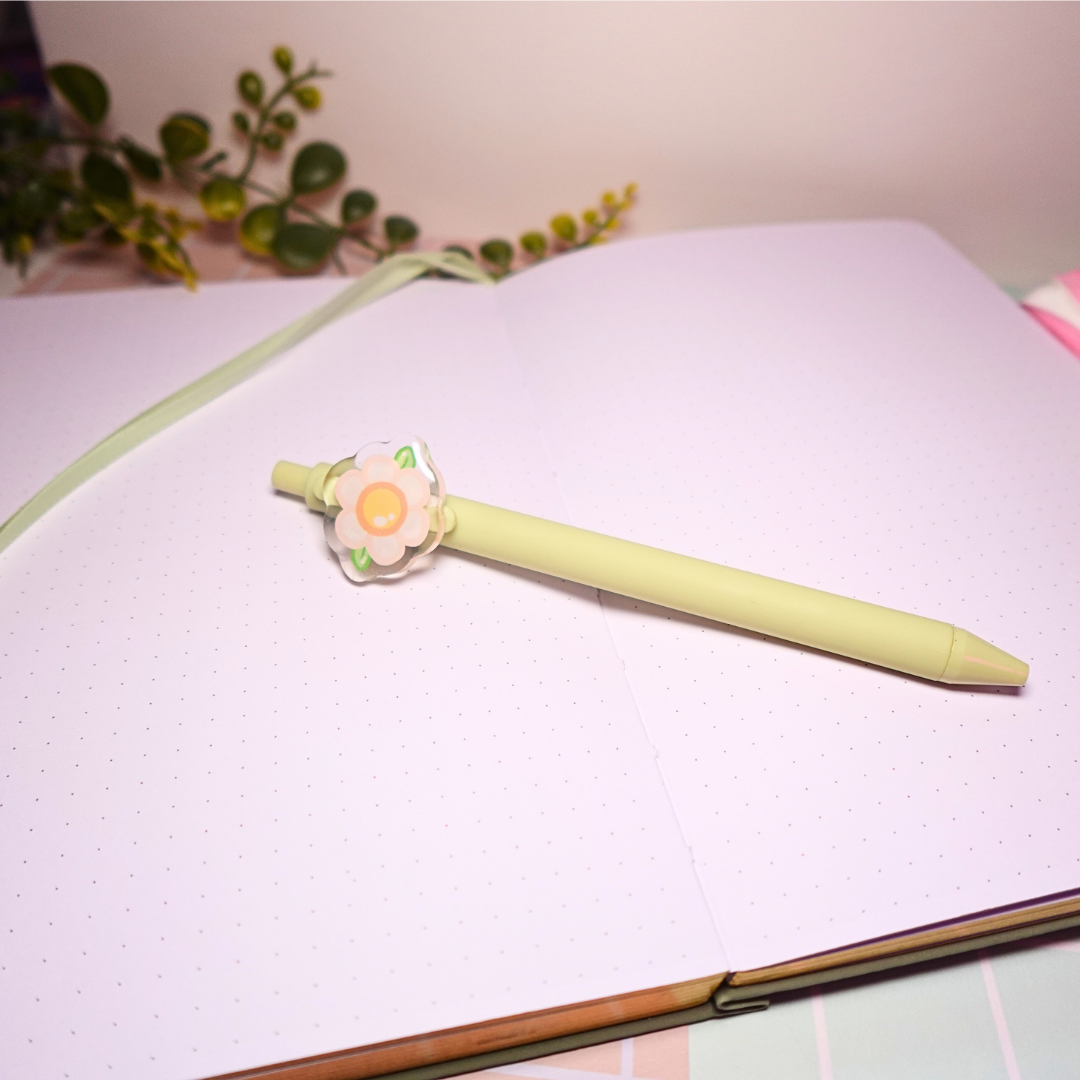 Flower Charm Ball Point Pen