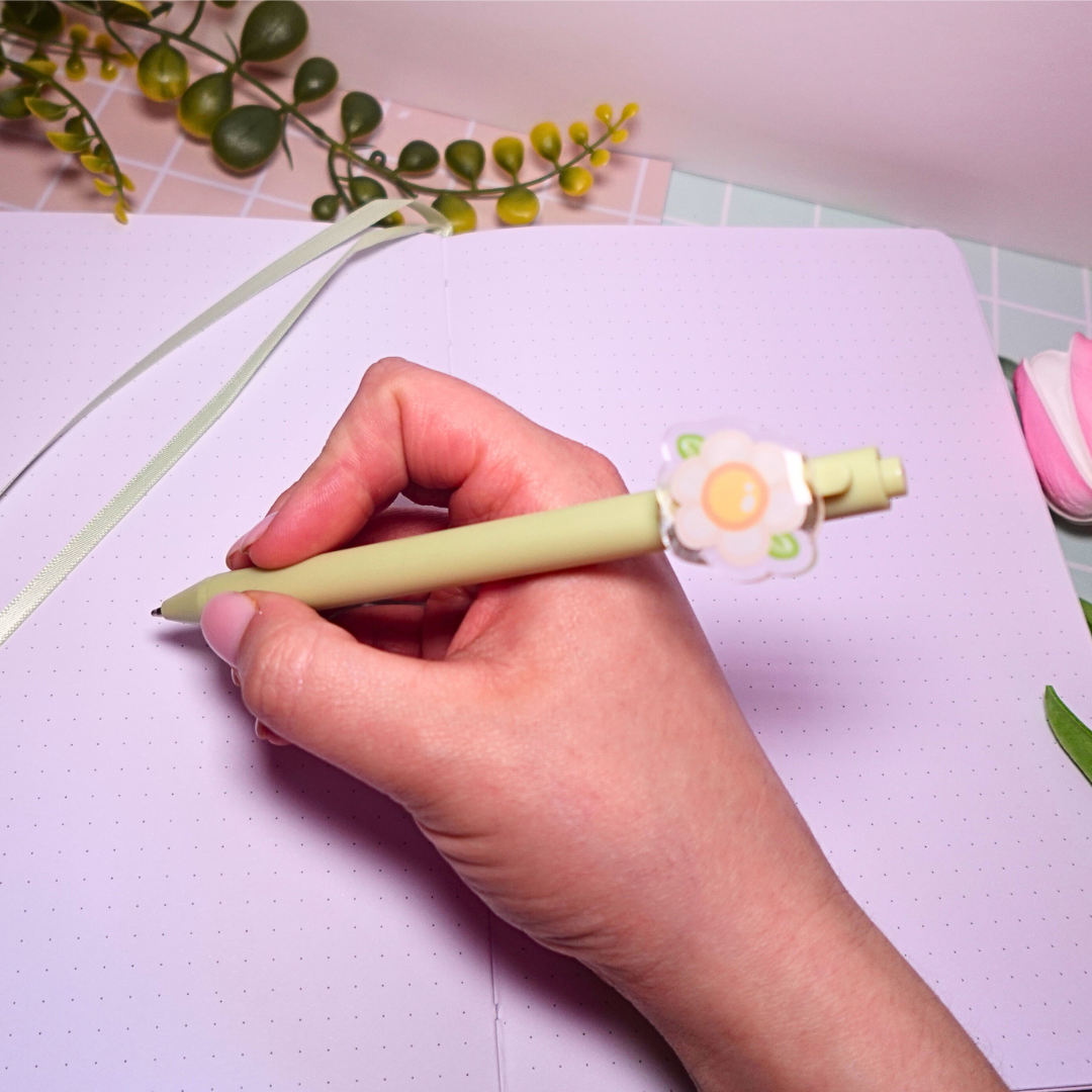 Flower Charm Ball Point Pen