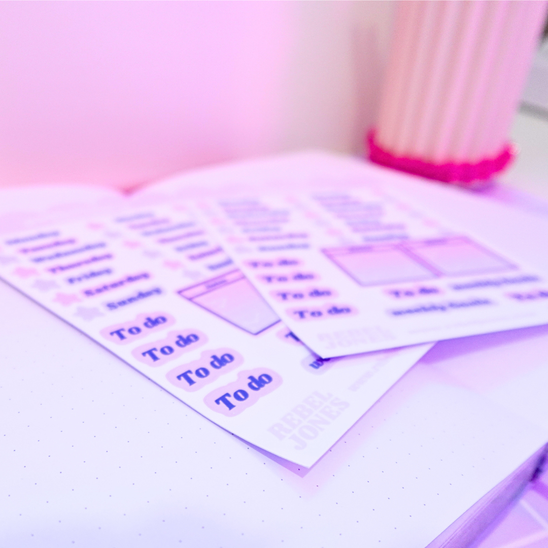 Weekly Planning Sticker Sheet -  NEW DESIGN COMING SOON