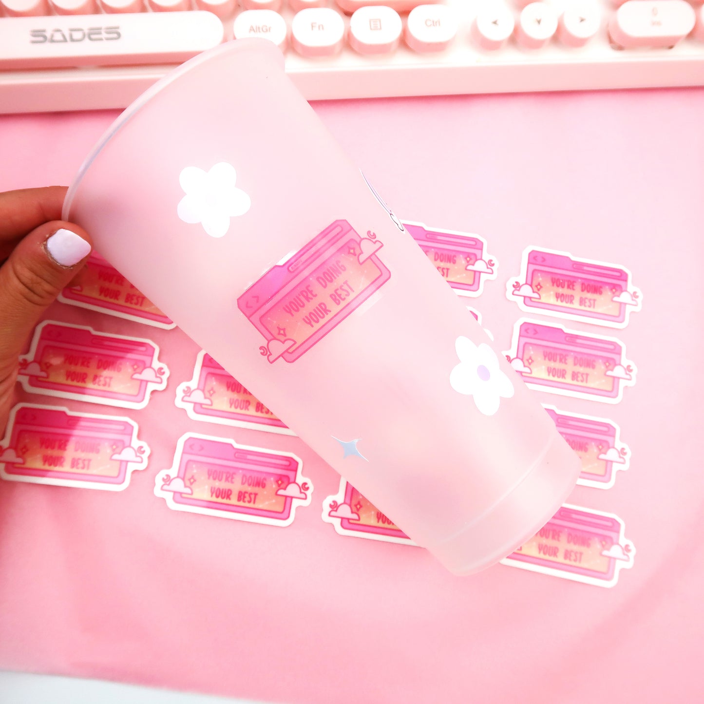 You're Doing Your Best, Clear Sticker