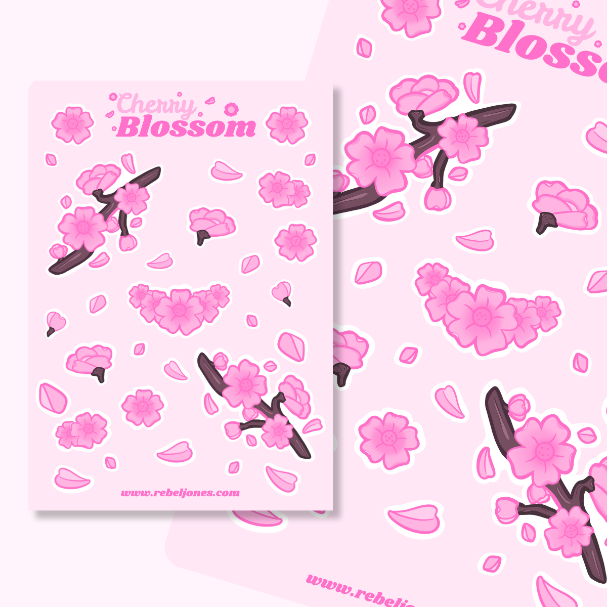 Cherry Blossom Sticker Sheet