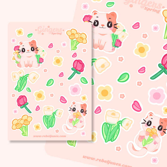 Ginger's Spring Sticker Sheet