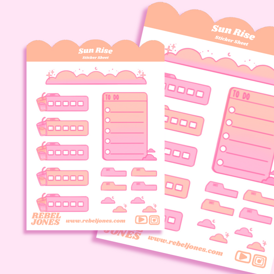 Sunrise Sticker Sheet -  NEW DESIGN COMING SOON