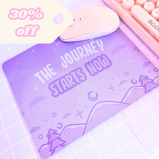 The Journey Starts Now Mousepad - SECONDS