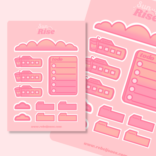 Sunrise Sticker Sheet
