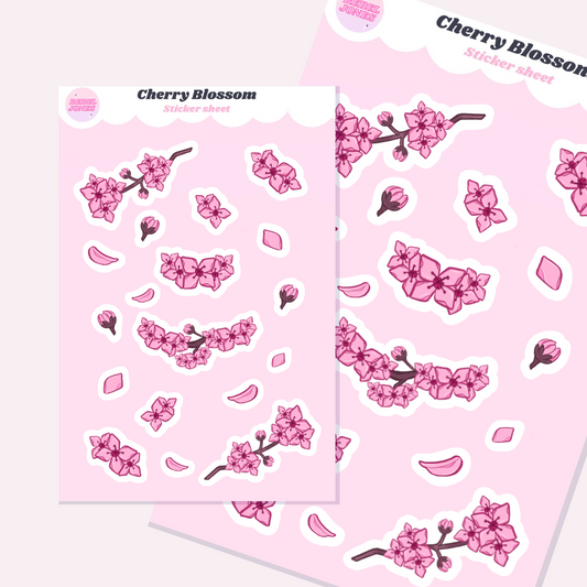 Sakura Cherry Blossom Sticker Sheet