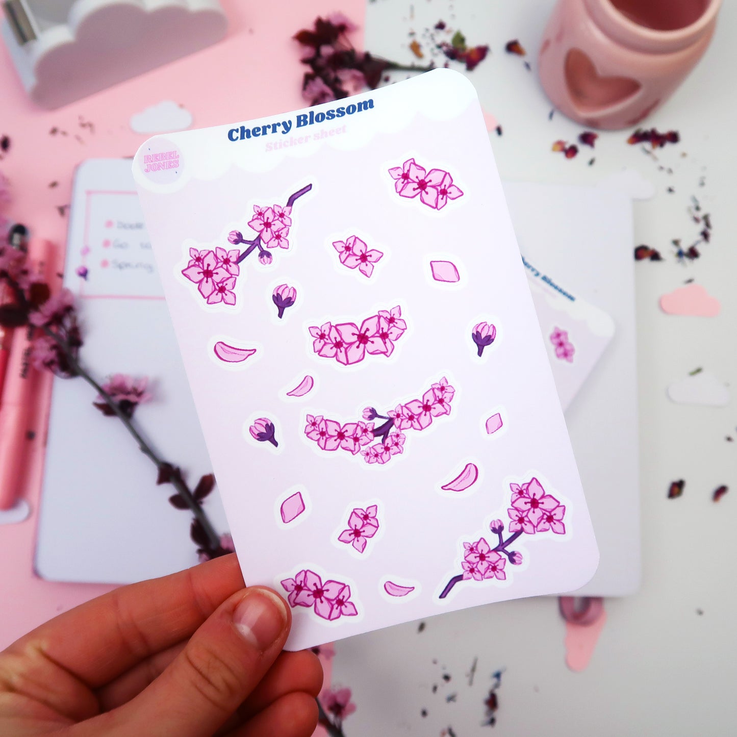 Sakura Cherry Blossom Sticker Sheet