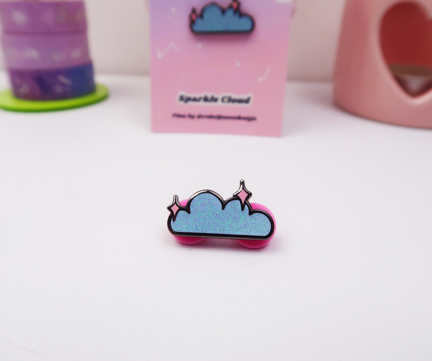 Sparkle cloud mini pin